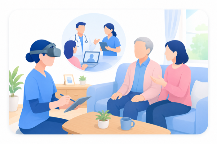 在宅看護のVRコンテンツイメージ