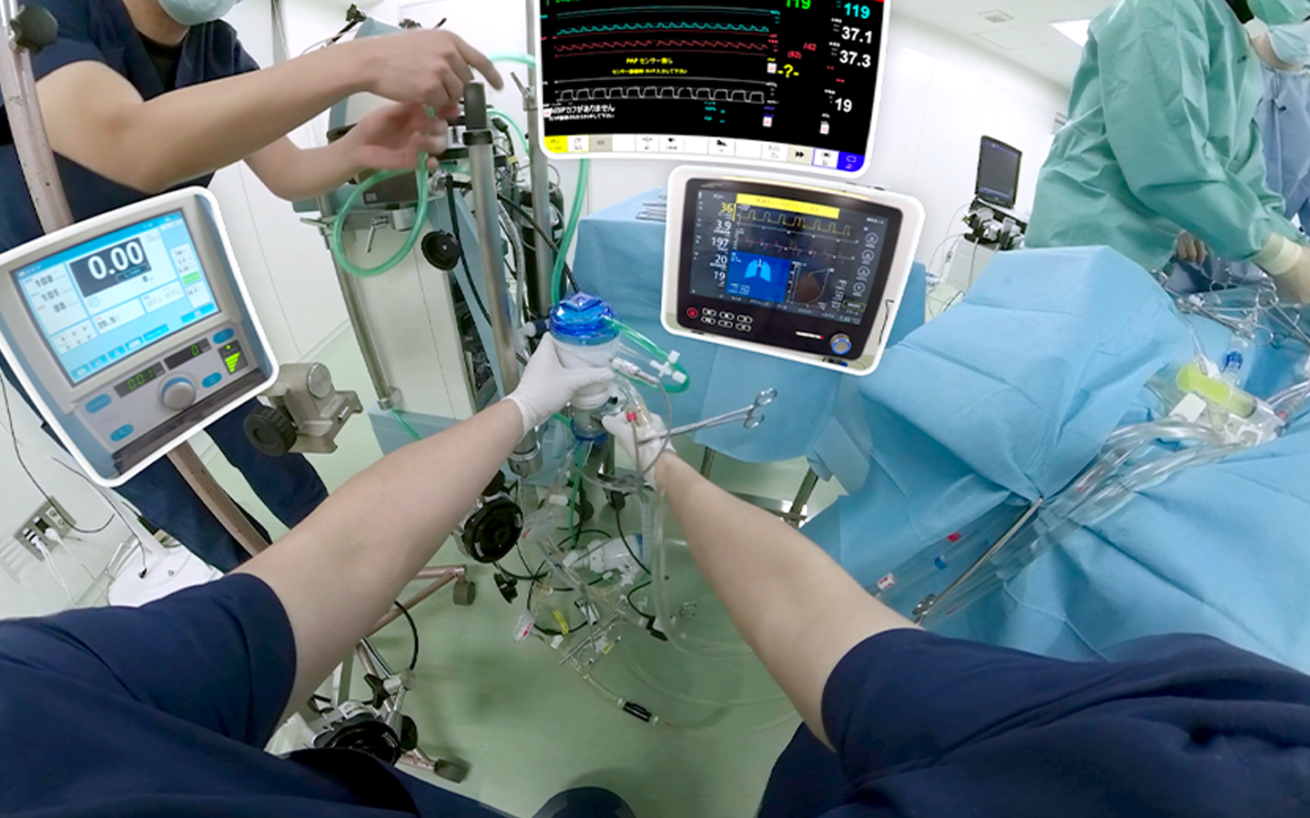 一人称視点の手術映像