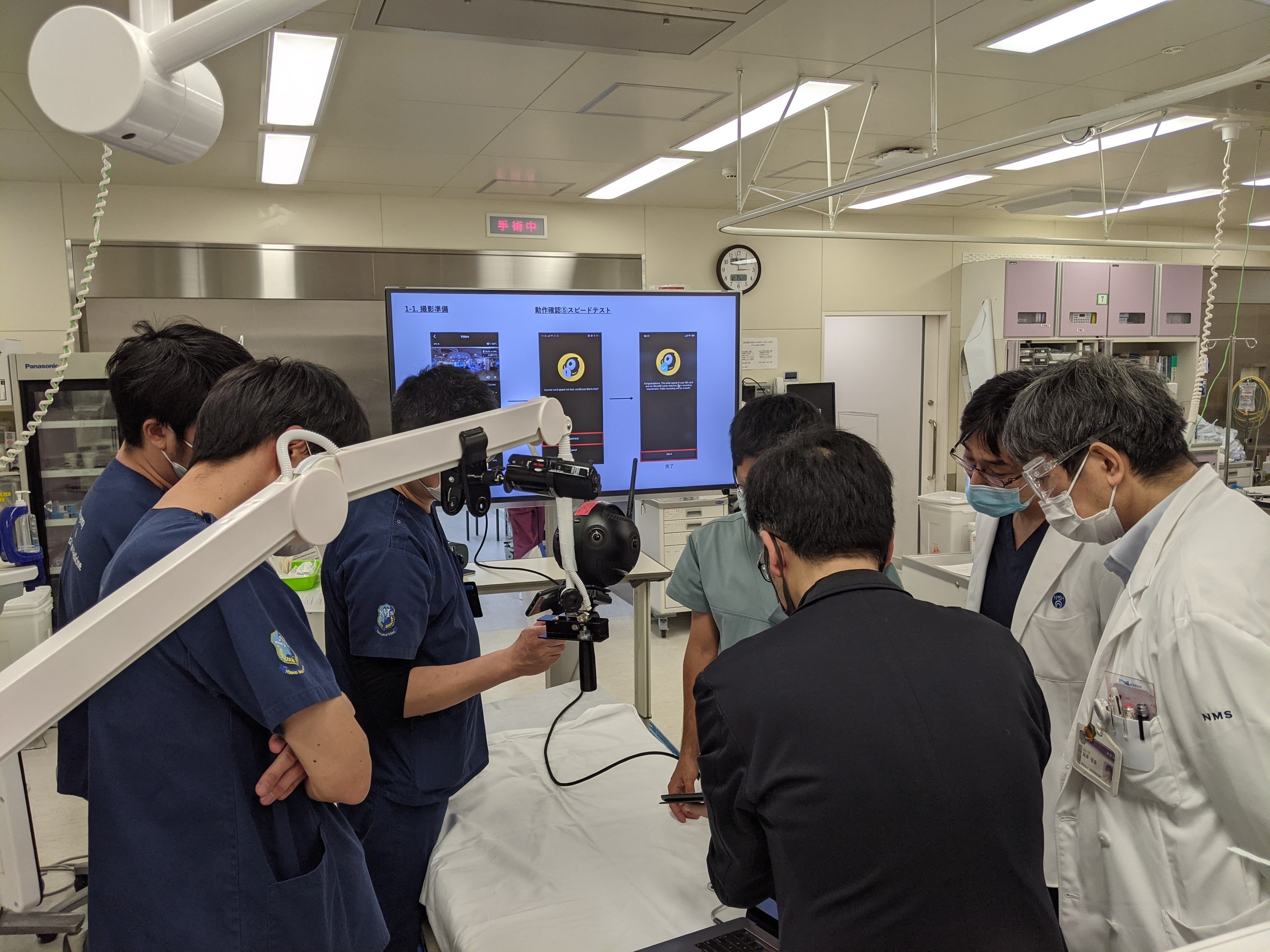 病院手術室での360°VR撮影